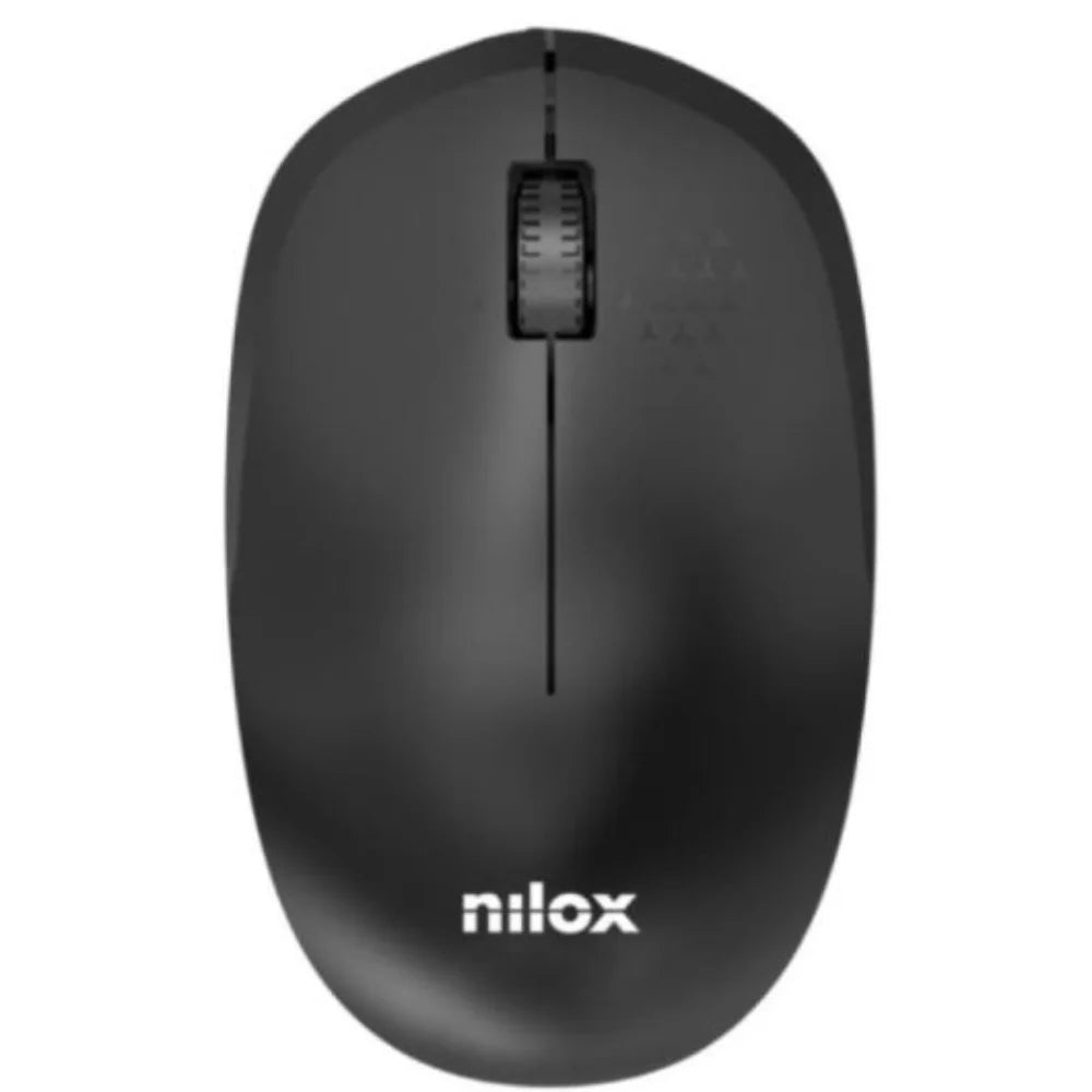 Ratón Wireless, 1000 DPI, 3 botones, Negro Compatible con Windows, Linux y Mac