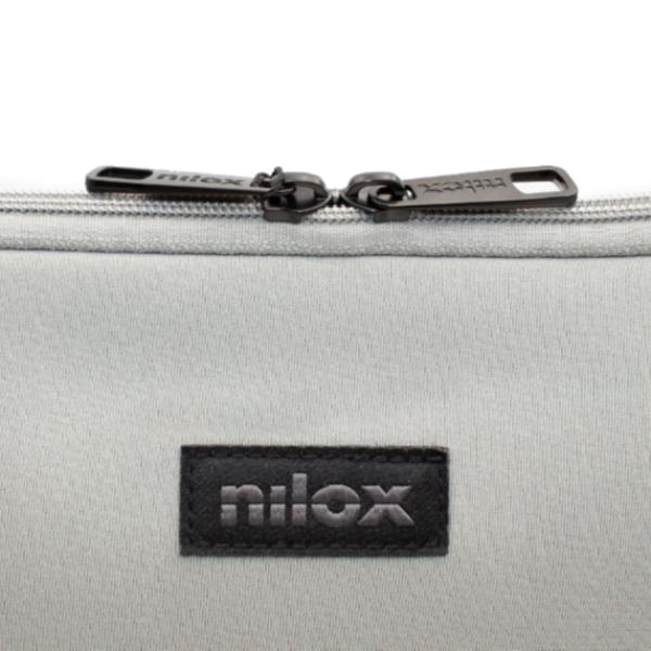 Mochila/Funda para portátil 14,1" Nilox – Gris (Neopreno) NXF1402