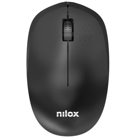 Ratón Inalámbrico NILOX 1000 DPI, 3 botones, Negro (NXMOWI4011)