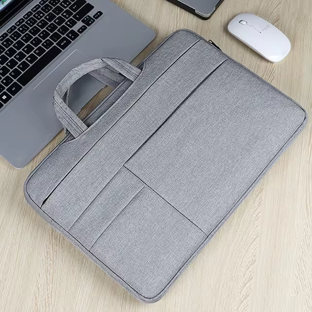 Maletín de Tela para Portátil de 14" - Color Gris